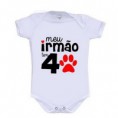 Body Divertido Irmão 4 Patas